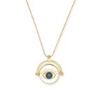 Alex And Ani Meditating Eye Color Infusion Expandable Necklace David Lynch Foundation, Shiny Gold Finish