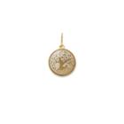 Alex And Ani Tree Of Life Necklace Charm, 14kt Gold Plated