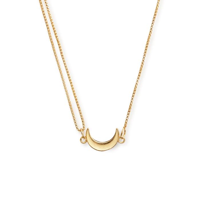 Alex And Ani Moon Pull Chain Necklace, 14kt Gold Plated Sterling Silver