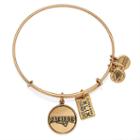 Alex And Ani New England Super Bowl Champions Charm Bangle, Rafaelian Gold Finish