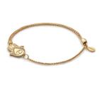 Alex And Ani Hand Of Fatima Pull Chain Bracelet, 14kt Gold Plated Sterling Silver