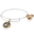 Alex And Ani Initial J Two Tone Charm Bangle, Rafaelian Silver Finish