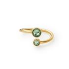Alex And Ani August Ring Wrap With Swarovski® Crystals, 14kt Gold Plated