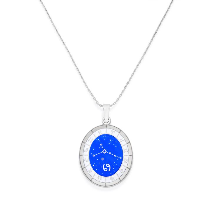 Alex And Ani Cancer Celestial Wheel Expandable Necklace, Shiny Silver Finish
