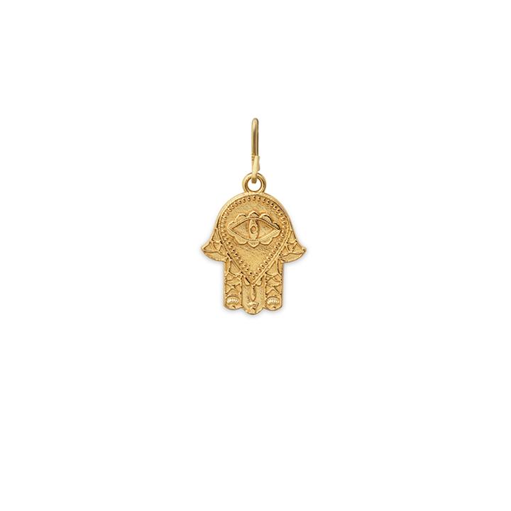 Alex And Ani Hand Of Fatima Necklace Charm, 14kt Gold Plated Sterling Silver