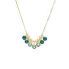 Alex And Ani Emerald Crystal Mirage Necklace, 14kt Gold Plated Sterling Silver