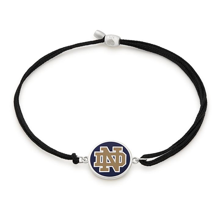 Alex And Ani University Of Notre Dame Pull Cord Bracelet, Sterling Silver