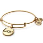 Alex And Ani Louisiana State University  Logo Charm Bangle, Rafaelian Gold Finish