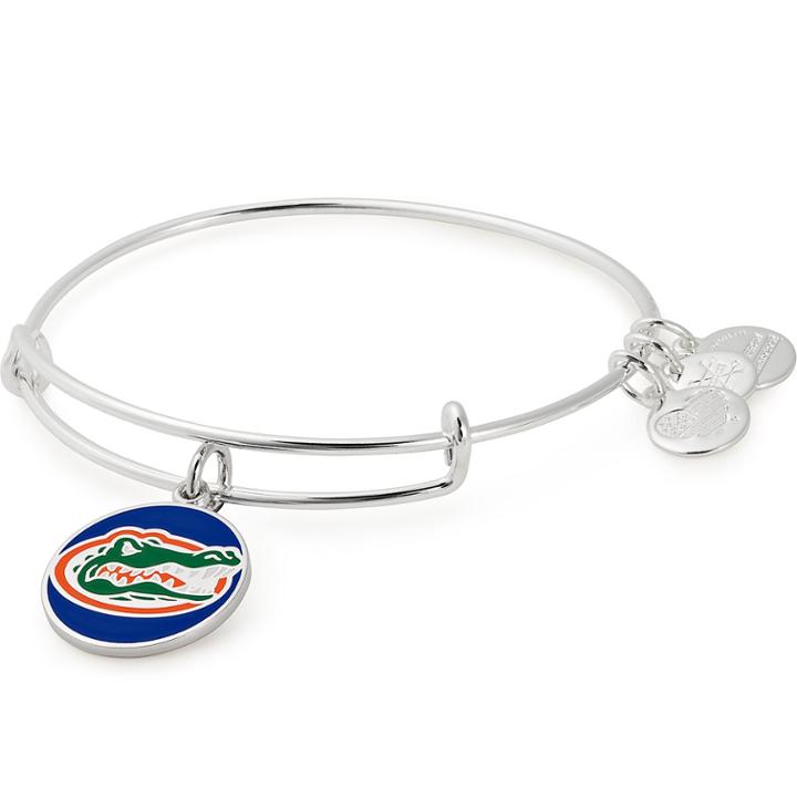 Alex And Ani University Of Florida Logo Color Infusion Charm Bangle, Shiny Silver Finish
