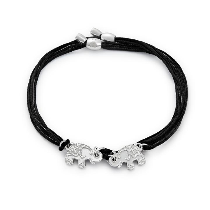 Alex And Ani Elephants Pull Cord Bracelets Set Of 2, Sterling Silver