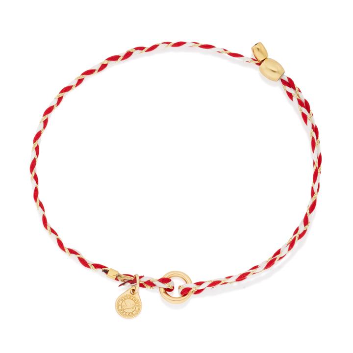 Alex And Ani Royal Cardinal Precious Threads Bracelet, 14kt Gold Plated