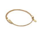 Alex And Ani Feather Pull Chain Bracelet, 14kt Gold Plated