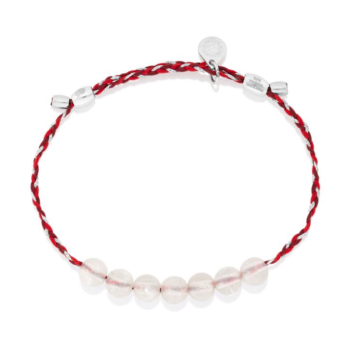 Alex And Ani Crystal Quartz Precious Threads Bracelet, Sterling Silver