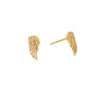 Alex And Ani Wing Post Earrings, 14kt Gold Plated Sterling Silver