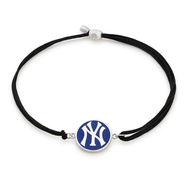 Alex And Ani New York Yankees  Pull Cord Bracelet, Sterling Silver