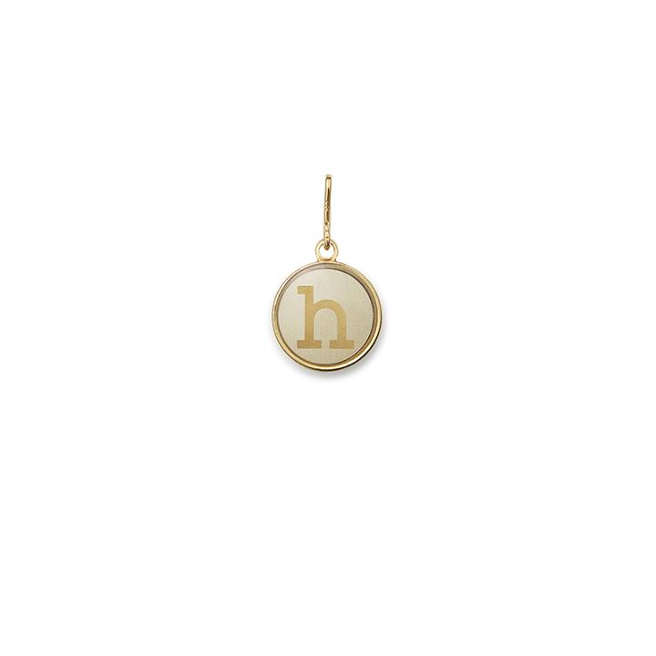 Alex And Ani Initial H Necklace Charm, 14kt Gold Plated