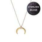 Alex And Ani Horn Adjustable Necklace, Two Tone