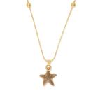 Alex And Ani Starfish Expandable Necklace, Rafaelian Gold Finish