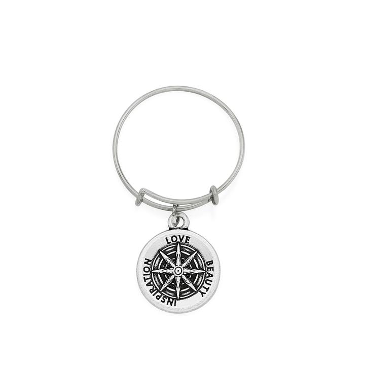 Alex And Ani Star Of Venus Expandable Wire Ring, Rafaelian Silver Finish
