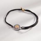 Alex And Ani Liberty Copper Carry Light  14kt Gold Center Pull Cord Bracelet, 14kt Gold Plated Sterling Silver