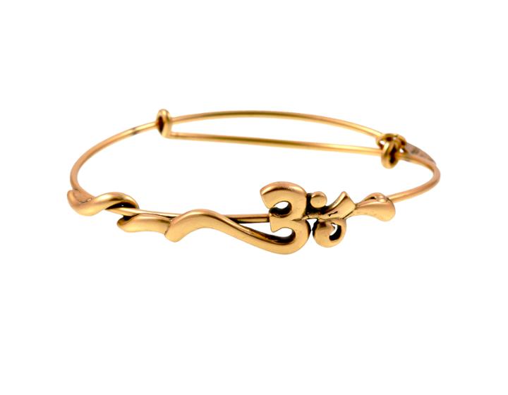 Alex And Ani Om Wrap, Rafaelian Gold Finish