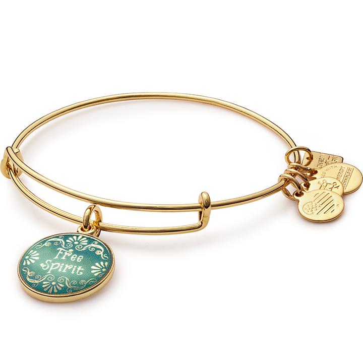 Alex And Ani Free Spirit Charm Bangle House Of Blues Music Forward Foundation, Shiny Gold Finish