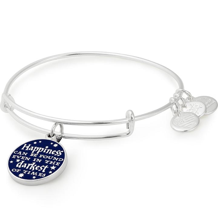 Alex And Ani Harry Potter  Happiness Can Be Found Charm Bangle, Shiny Silver Finish
