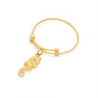 Alex And Ani Seahorse Expandable Wire Ring, 14kt Gold Plated