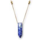 Alex And Ani Sodalite Pendant Necklace, 14kt Gold Plated Sterling Silver