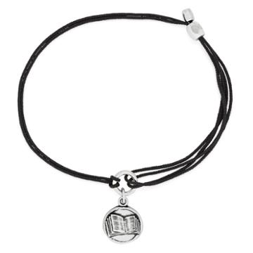Alex And Ani Book Pull Cord Bracelet, Rafaelian Silver Finish