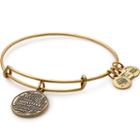 Alex And Ani Positive Is How I Live Charm Bangle, Rafaelian Gold Finish