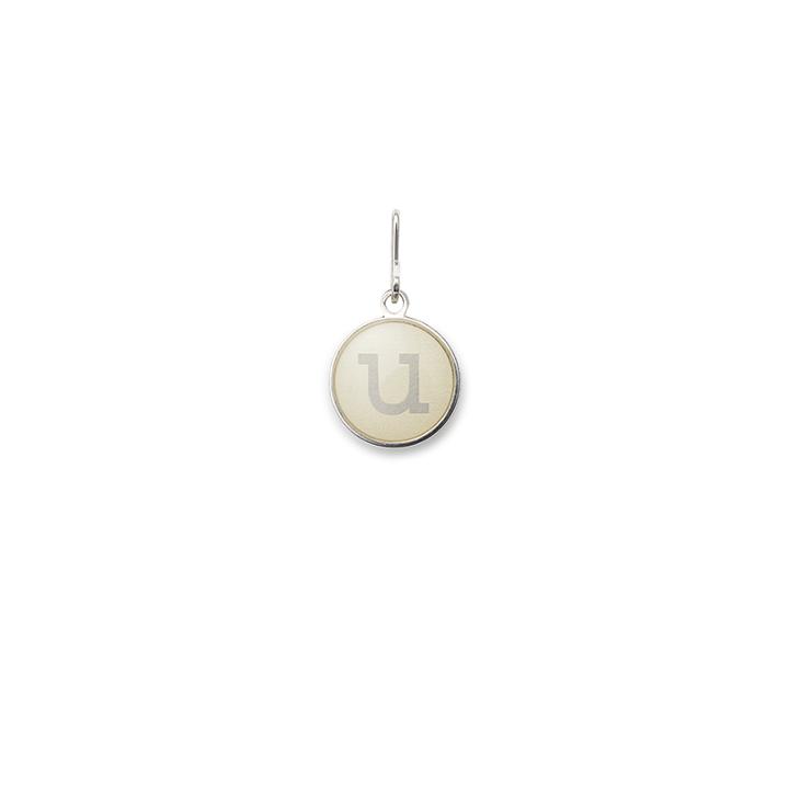 Alex And Ani Initial U Necklace Charm, Sterling Silver