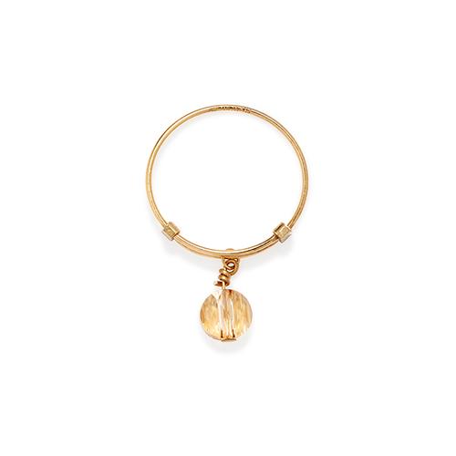 Alex And Ani Golden Shadow Expandable Wire Ring With Swarovski  Crystals, 14kt Gold Plated