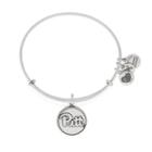 Alex And Ani University Of Pittsburgh Logo Charm Bangle, Rafaelian Silver Finish