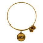 Alex And Ani Louisiana State University® Logo Charm Bangle, Rafaelian Gold Finish