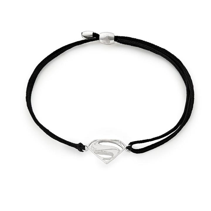 Alex And Ani Superman Pull Cord Bracelet, Sterling Silver