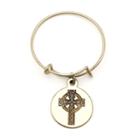 Alex And Ani Celtic Cross Spiritual Imprint Expandable Wire Ring
