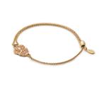 Alex And Ani Calavera Pull Chain Bracelet, 14kt Gold Plated Sterling Silver