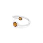 Alex And Ani November Ring Wrap With Swarovski® Crystals, Sterling Silver