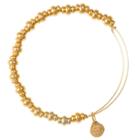 Alex And Ani Nile Beaded Bangle, Shiny Gold Finish