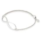 Alex And Ani Infinity Pull Chain Bracelet, Sterling Silver