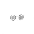 Alex And Ani Path Of Life Post Earrings, Sterling Silver
