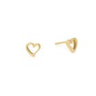 Alex And Ani Heart Earrings, 14kt Gold Plated