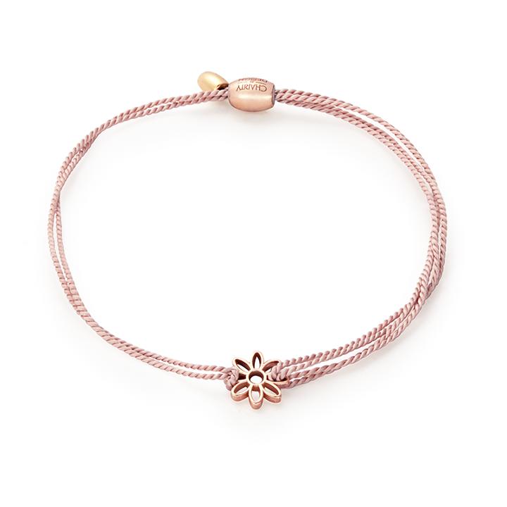 Alex And Ani Kindred Cord Daisy, 14kt Rose Gold Plated