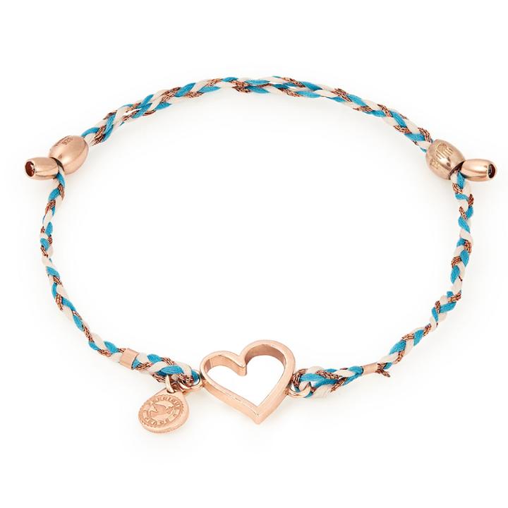Alex And Ani Heart Precious Threads Bracelet, 14kt Rose Gold Plated