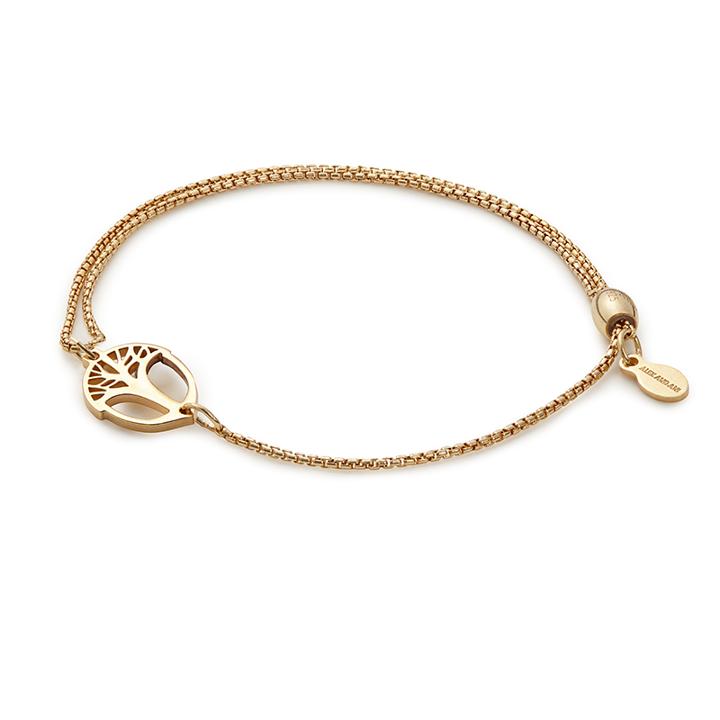 Alex And Ani Unexpected Miracles Pull Chain Bracelet, 14kt Gold Plated