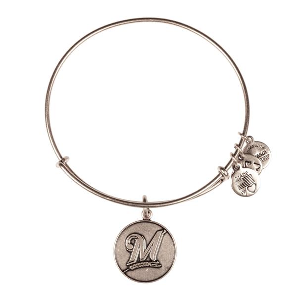 Alex And Ani Milwaukee Brewers™ Cap Logo Charm Bangle