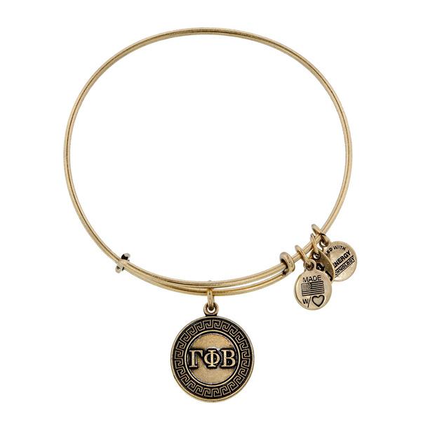 Alex And Ani Gamma Phi Beta Charm Bangle, Rafaelian Gold Finish