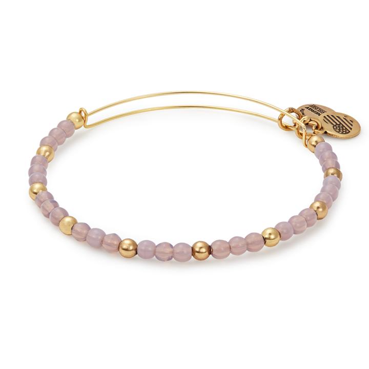 Alex And Ani Violet Beaded Bangle
