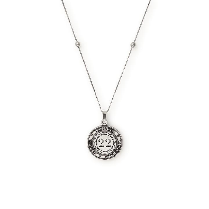 Alex And Ani Number 22 Expandable Necklace, Rafaelian Silver Finish